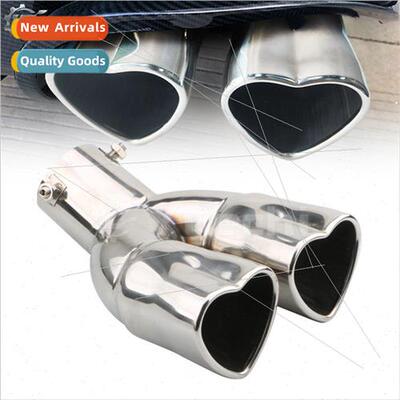 Car modification universal tailpipe love exhaust heart tailp