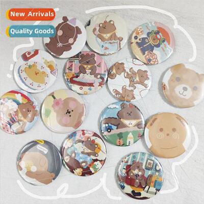 Korea bear illustration ins badge ins  badge cute graffiti o