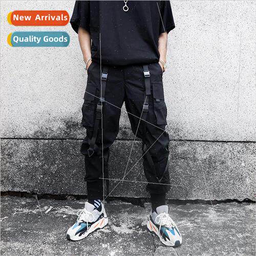 Summer new functional wind  work pants mens nd drawstring be