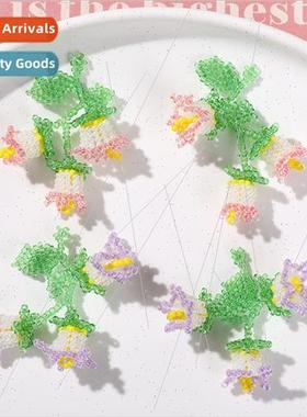 Cute little fresh sweet tassel bell orchid diy handmade weav