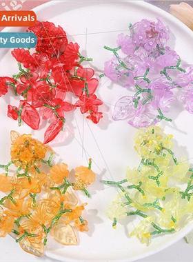 Dopamine tassel bush flowers diy handmade knitting beaded ha