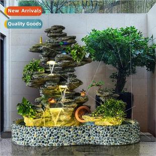 fountain feng shui Large ornaments water wheel offic rockery