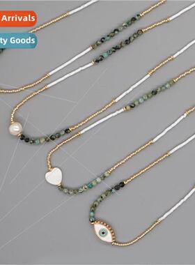 mple bohemian natural pearl shell ins niche design millet be