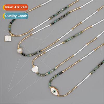 mple bohemian natural pearl shell ins niche design millet be