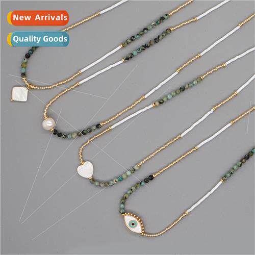 mple bohemian natural pearl shell ins niche design millet be