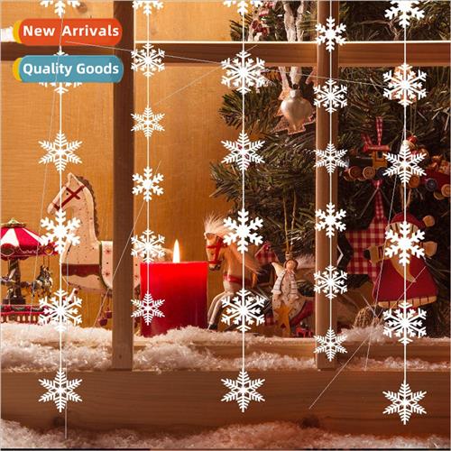 Christmas decoration snowflake creative white snowflake stri