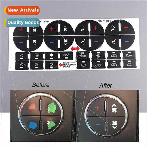 Auto Interior Car Button Repair Stickers Pushbutton AC Cente
