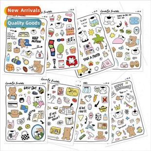 coo handbook the DIY stickers card cat meets bear when