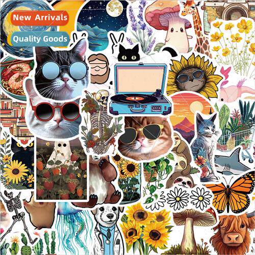50 cartoon hotspot sink 1 cell phone water cup computer deco