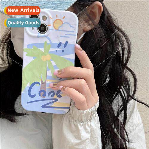 Niche INS Wind Summer Coconut Tree 适用 Apple 12 Phone Case