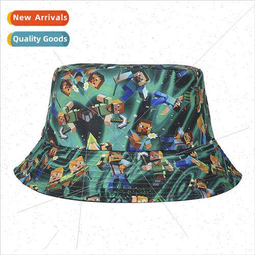 Fashion cartoon game printing fisherman hat couple sunscreen