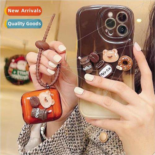 Premium Coffee Halo Stereo Cartoon 适用 iPhone 14 pro New Ap