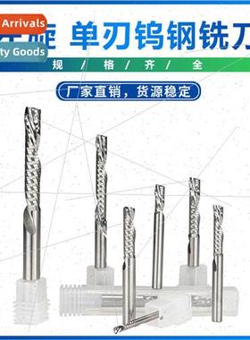 New  left-handed single-flute tungsten steel milling cutter