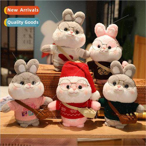 Creative trans适用ming rabbit doll plush toys Christmas swea