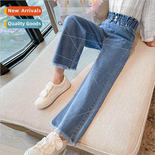 Childrens clothing 2023 spring and fall new girls high waist