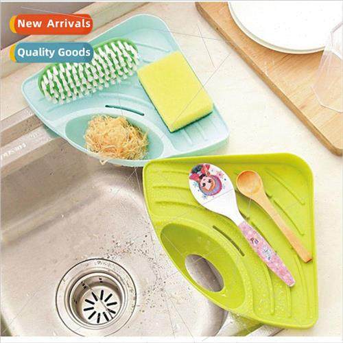 Kitchen nk Triangle Drainage Basket Suction Cup Wash Basin W