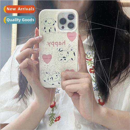 Simple ink splash spotted dog dog 14ProMax girly heart iPhon