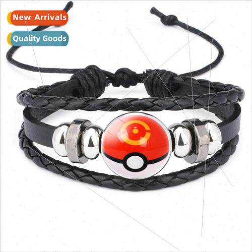 Pokemon Genie Ball Time Gem Cowhide Bracelet 120889