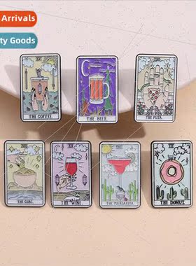 Creative Tarot Series Brooch Metal Badge Clothing Accessorie