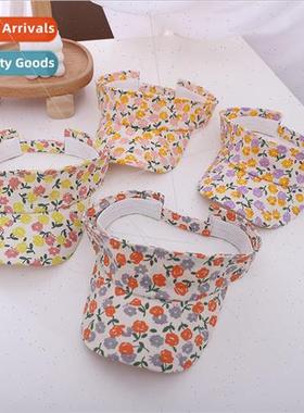 girls super cute floral hollow top baseball cap fashion outd