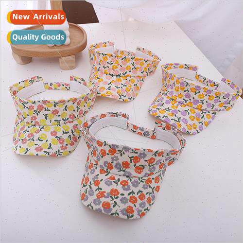 girls super cute floral hollow top baseball cap fashion outd