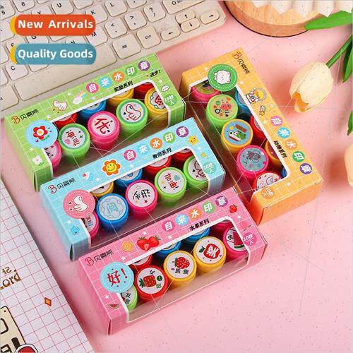 Cartoon creative children praise reward stamp boxed mini sta