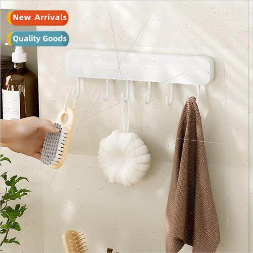 No-hole kitchen hooks rows behind the door to hang clothes h