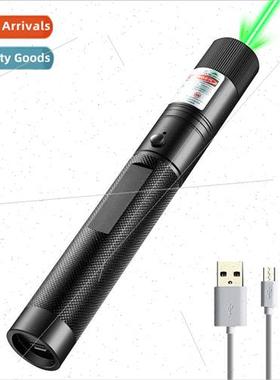 USB rechargeable 303 laser flashlight green light straight l