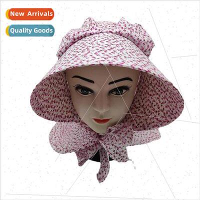 Korea spring and summer flowers picking tea hat polyester co