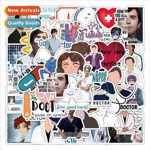 50 pcs of good doctor stickers cartoon doctor luggage cell p
