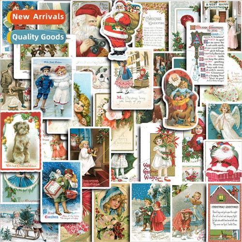 Christmas cards 40 cartoon stickers cell phone handbook Sant