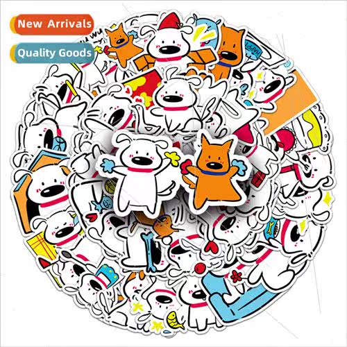 50 puppy doodle sketch lines dog cartoon animal waterproof d