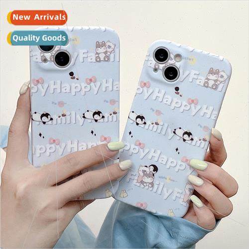 INS blue background English penguin 14ProMax niche new iPhon