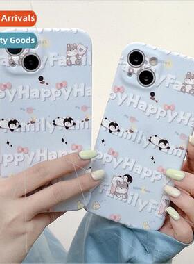 INS blue background English penguin 14ProMax niche new iPhon