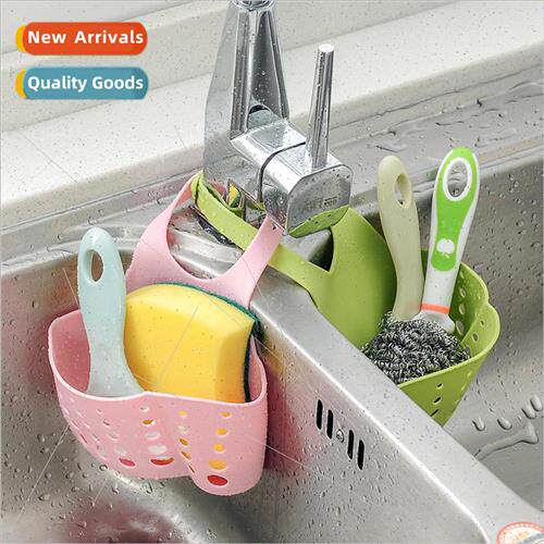 Creative sink draining basket faucet shelf Adjustable snap-o