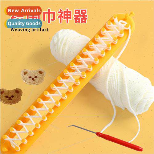 -knitting diy knitting scarf artifact dense teeth knitting t