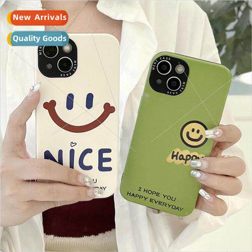ins personalized couple smiley face soft case 适用 Apple 14P