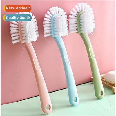 Multifunctional five-sided shoe brush hard bristle brush pla
