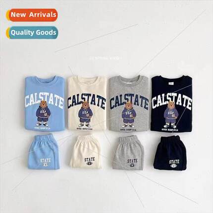 2022 fall boys and girls suit bear baby pullover sweater swe