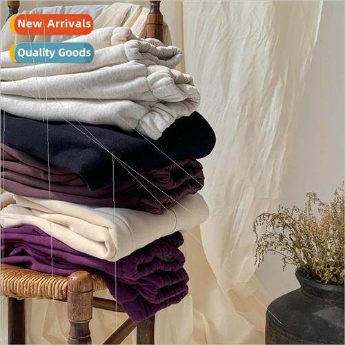 Childrens pants 2023 winter boys and girls Korean solid colo