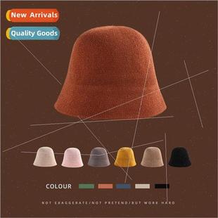 female Korean fashion Hat bucket hat ins thin fisherman