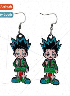 Full-time hunter earrings e-Fulex small e anime cartoon styl
