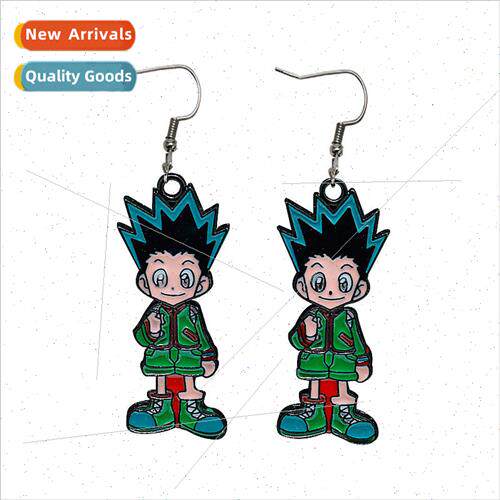 Full-time hunter earrings e-Fulex small e anime cartoon styl