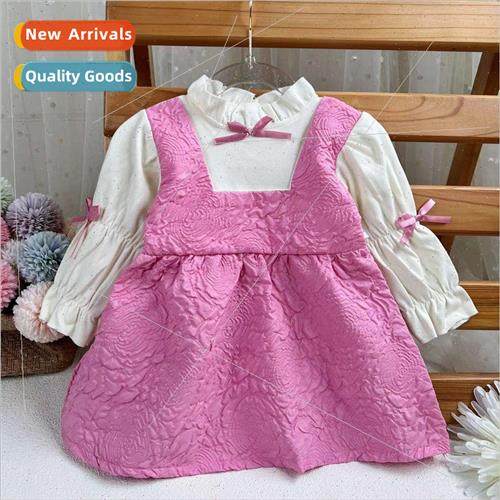 Girls dresses 2023 fall little girl gas princess dresses mid
