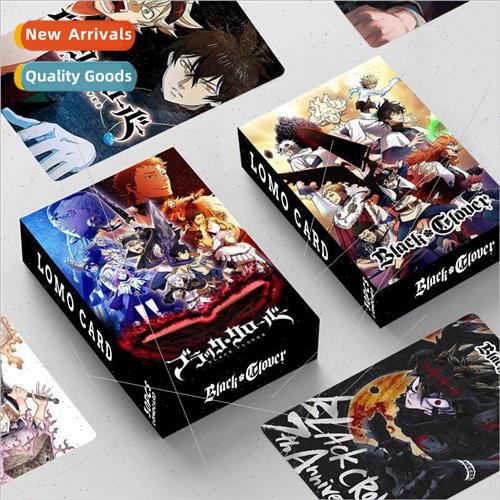 New Double ded 30 Black Clover Cards LOMO Cards Boxed Cards