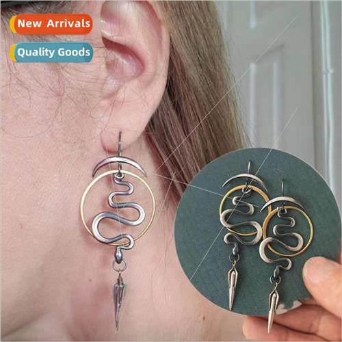 New retro irregular geometric earrings female personality sn