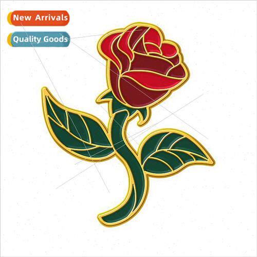 flower language a rose brooch pin badge men and women person