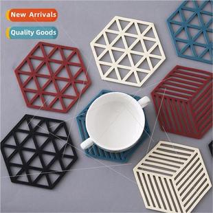 bowl mat slip Creative heat hollow teapot hexagonal