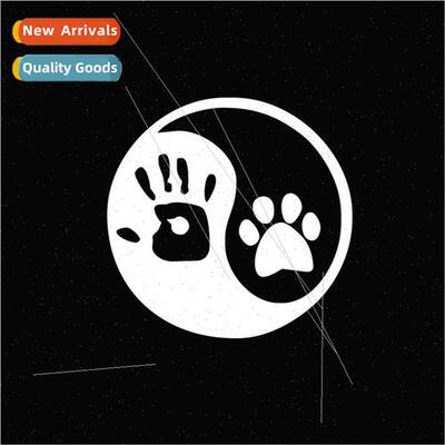 Car Stickers Car Reflective Stickers Yin Yang People Paw Dog