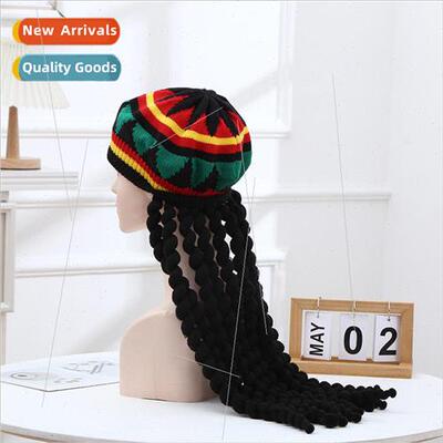 New fashion simple rainbow with braid beret creative nd of k